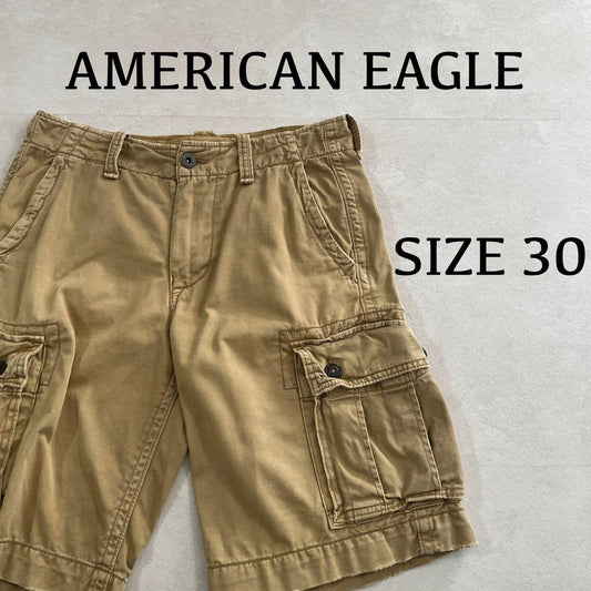古着AMERICAN EAGLE アメカジ ベージュ ハーフパンツ サイズ30