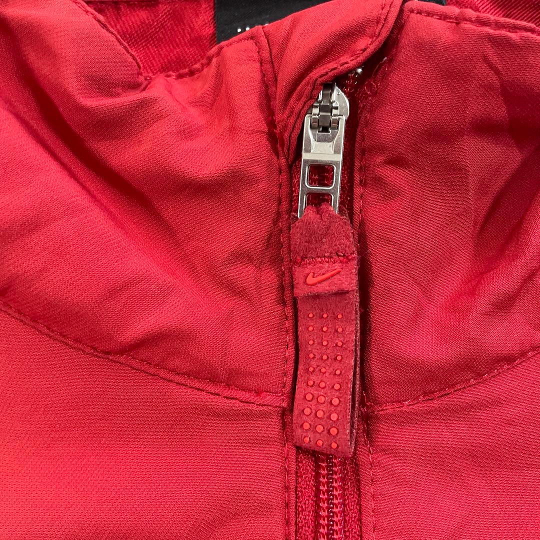 古着 NIKE NIKE GOLF 半袖ハーフジップゴルフウェア L レッド