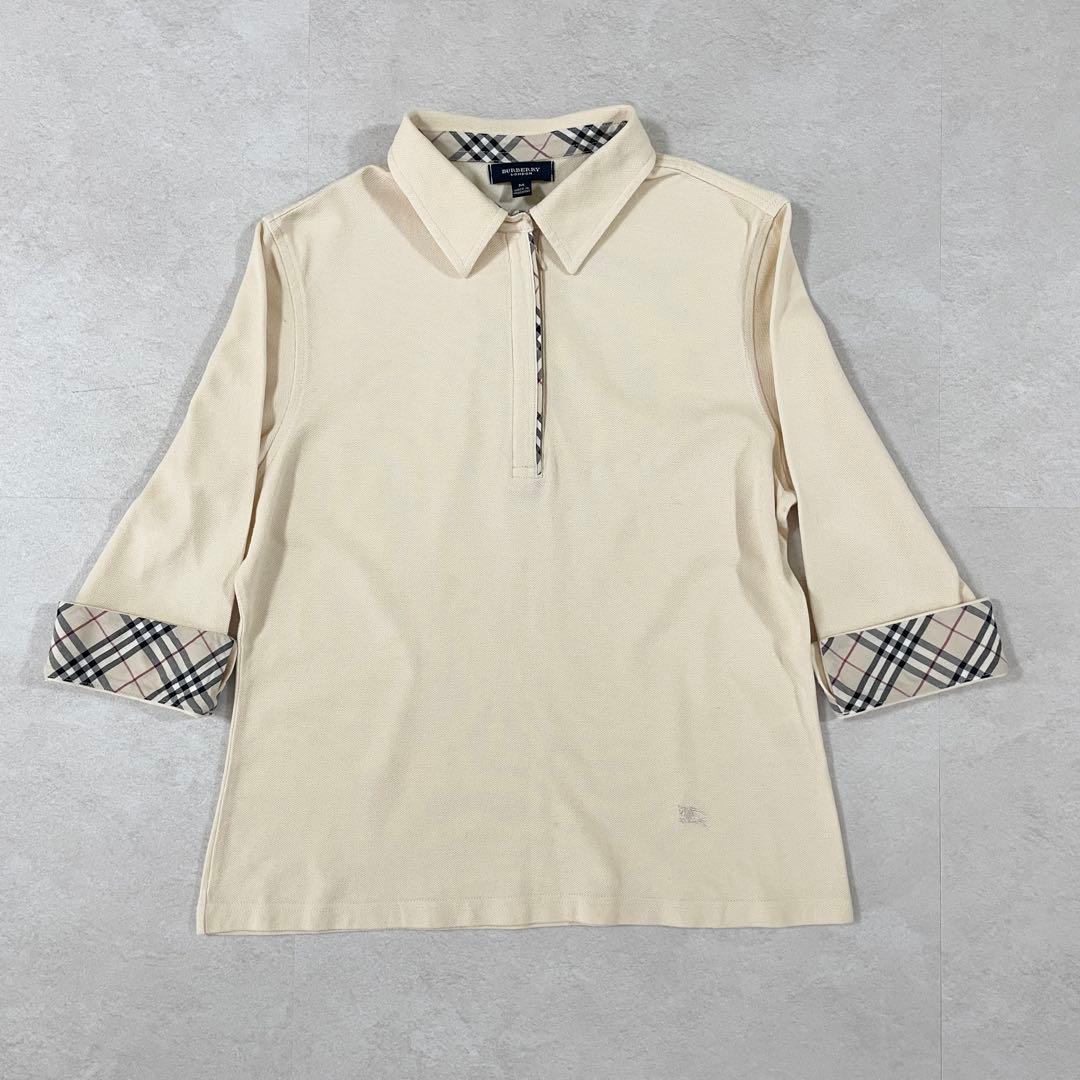 古着 BURBERRY LONDON ポロシャツ ロゴ刺繍 バーバリーチェック