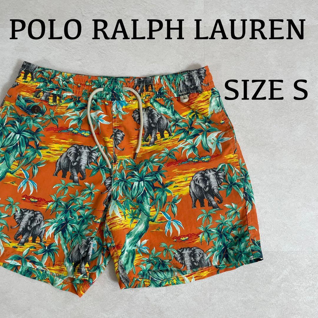 古着POLO RALPH LAUREN スイムショーツ サイズ S 総柄
