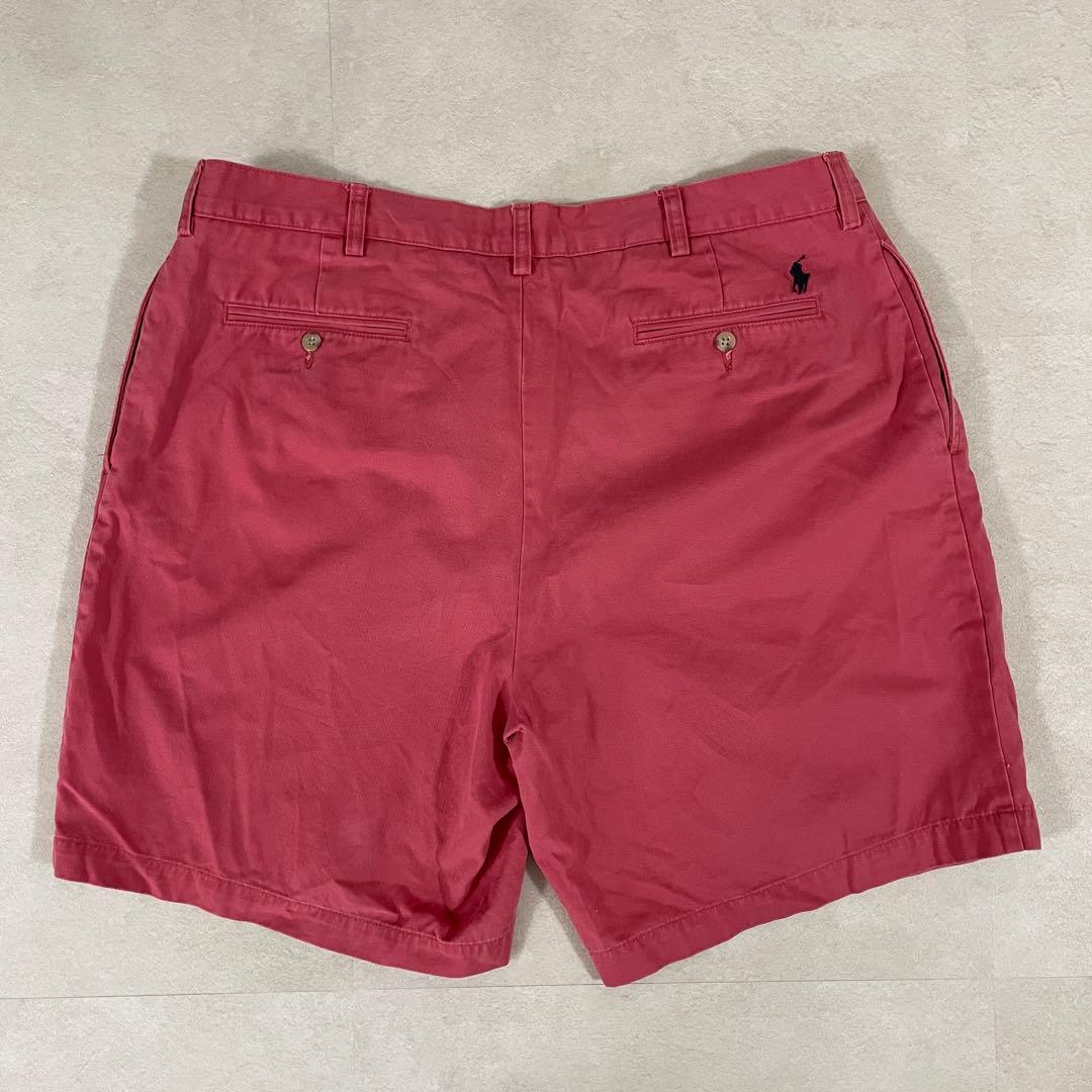90s POLO RALPH LAUREN ハーフパンツ 40 ピンク