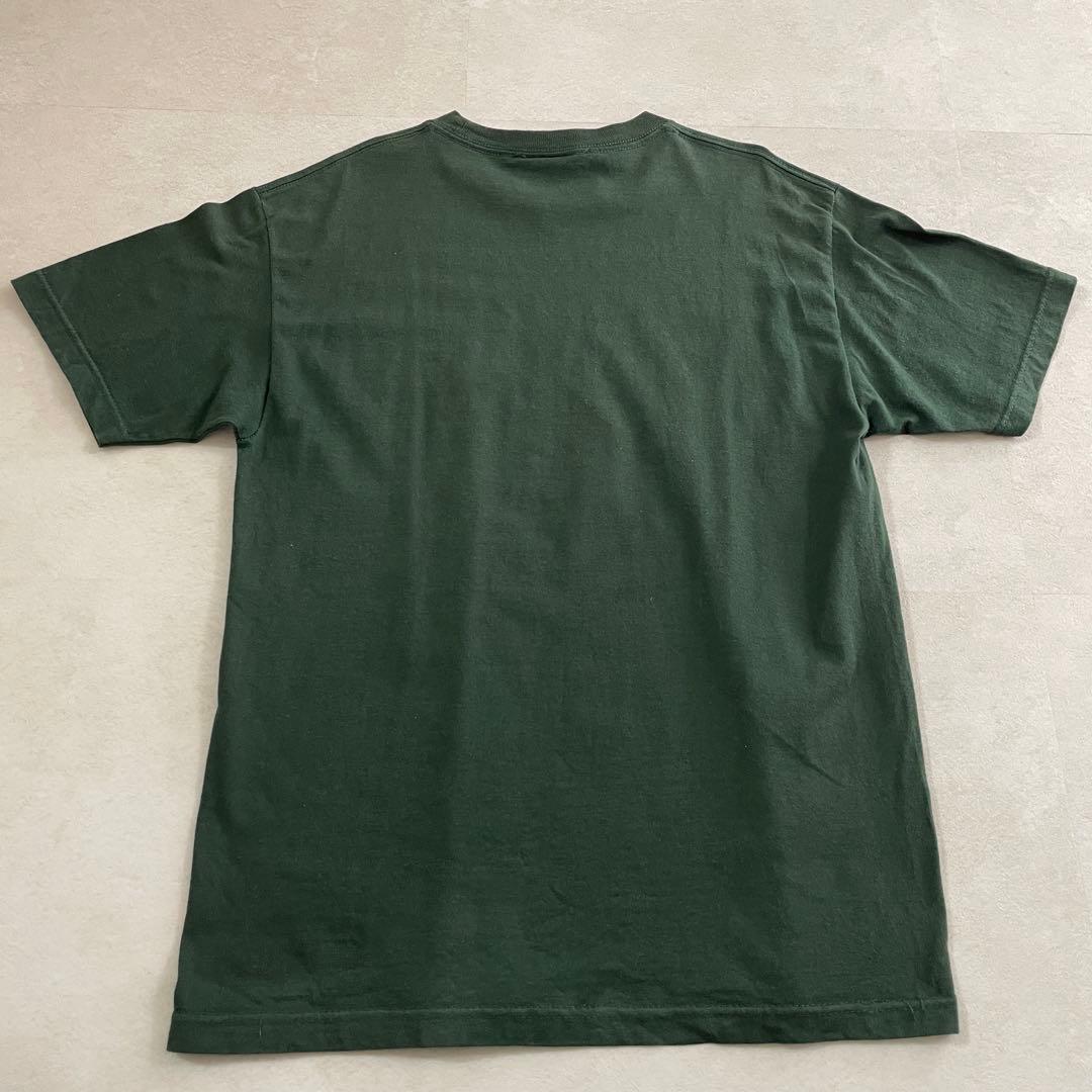 古着MISHKA(MNWKA)ロゴプリント Tシャツ Lサイズ ダークグリーン