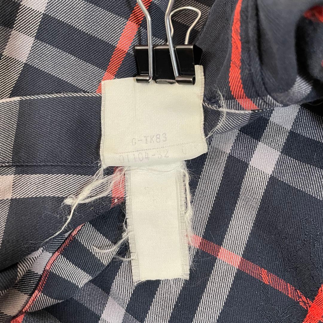 90s BURBERRY バーバリー 長袖シャツ チェック柄 サイズM – OMNISTYLE