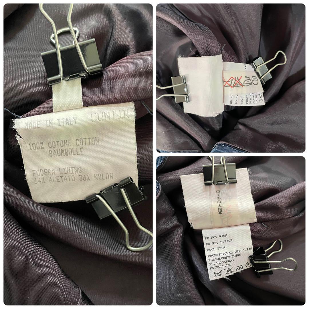 【美品】 FENDI 膝丈タイトスカート イタリア製 サイズ42 ネイビー