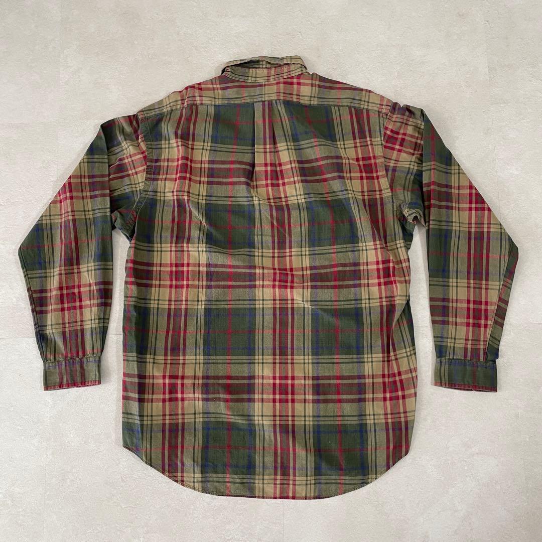 90s POLO RALPH LAUREN 長袖シャツ サイズL チェック柄
