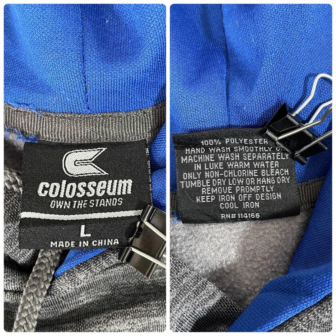 【美品】Colosseum プルオーバー パーカー カレッジ ロゴ刺繍 L