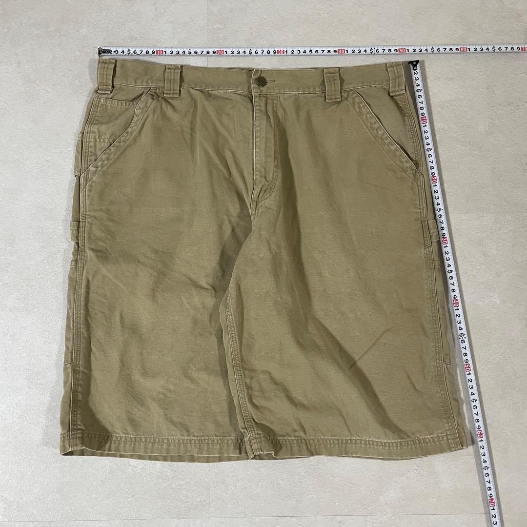 古着 carhartt ハーフパンツ サイズ3XL相当 ベージュ