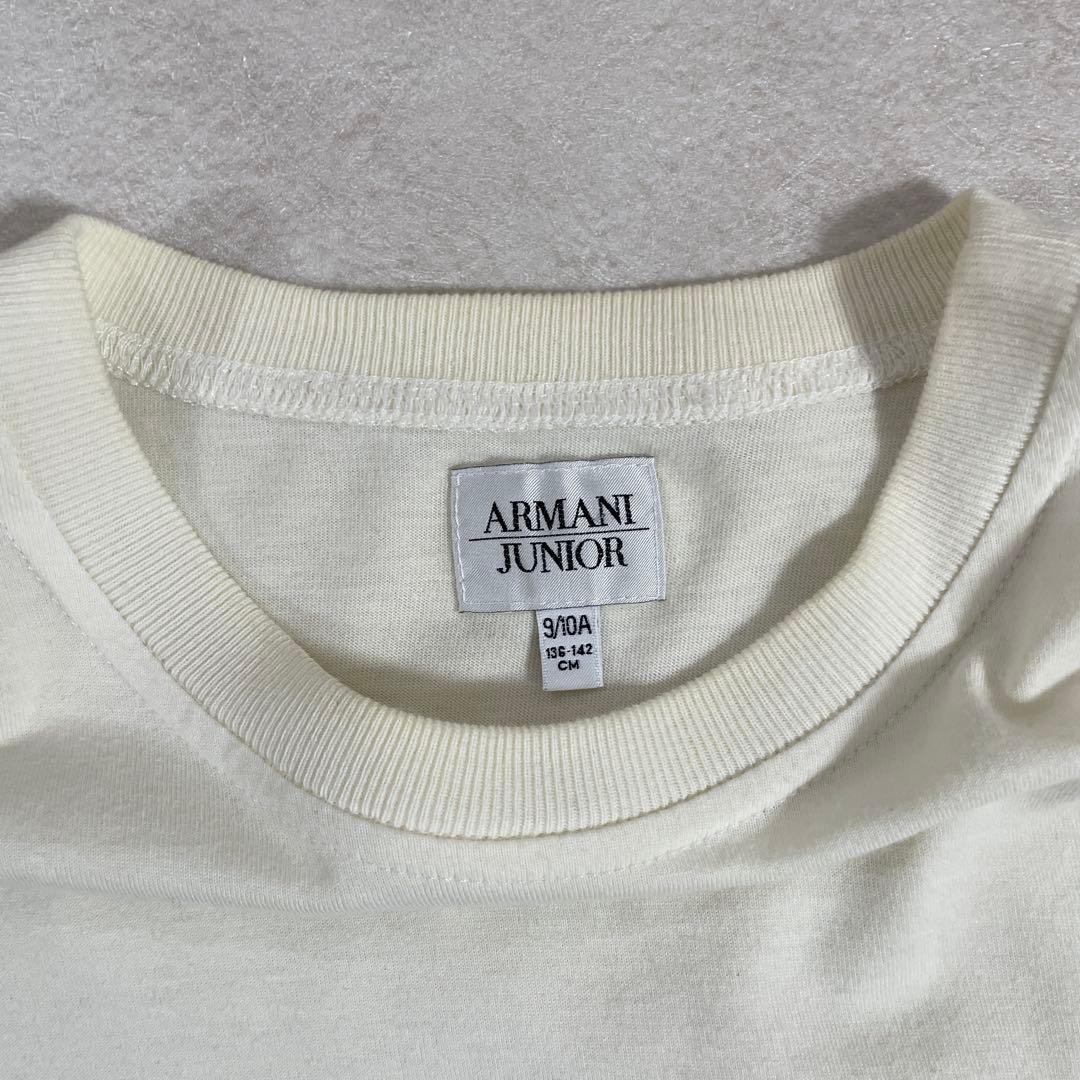古着 ARMANI JUNIOR Tシャツ サイズ9/10A ホワイト