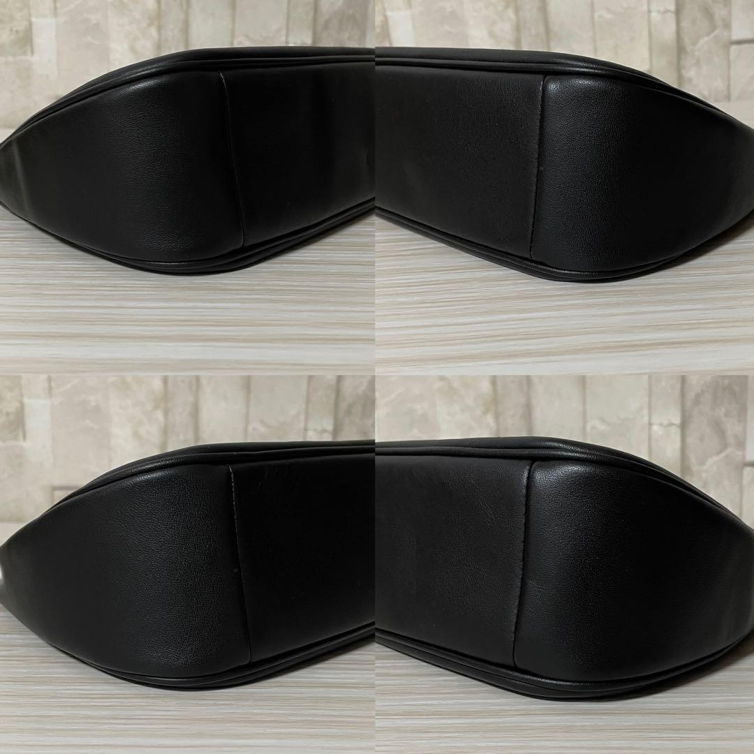 訳あり新品 COACH テリ ショルダーバッグ ビッグロゴ 黒