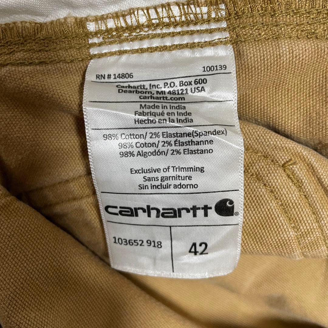 古着 carhartt ハーフパンツ サイズ42 ブラウン