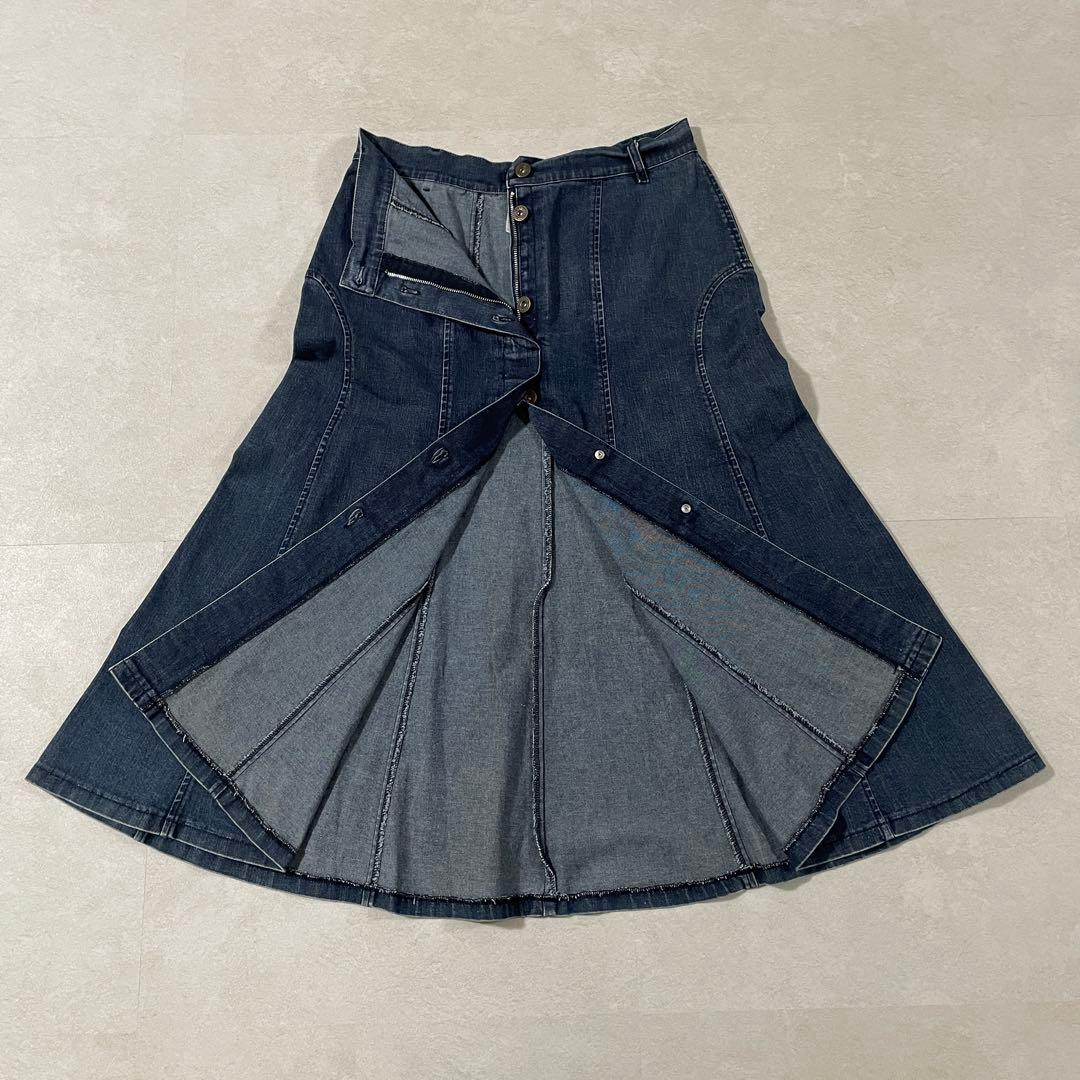 古着 MaxMara WEEKEND フレアスカート デニム イタリア製 44