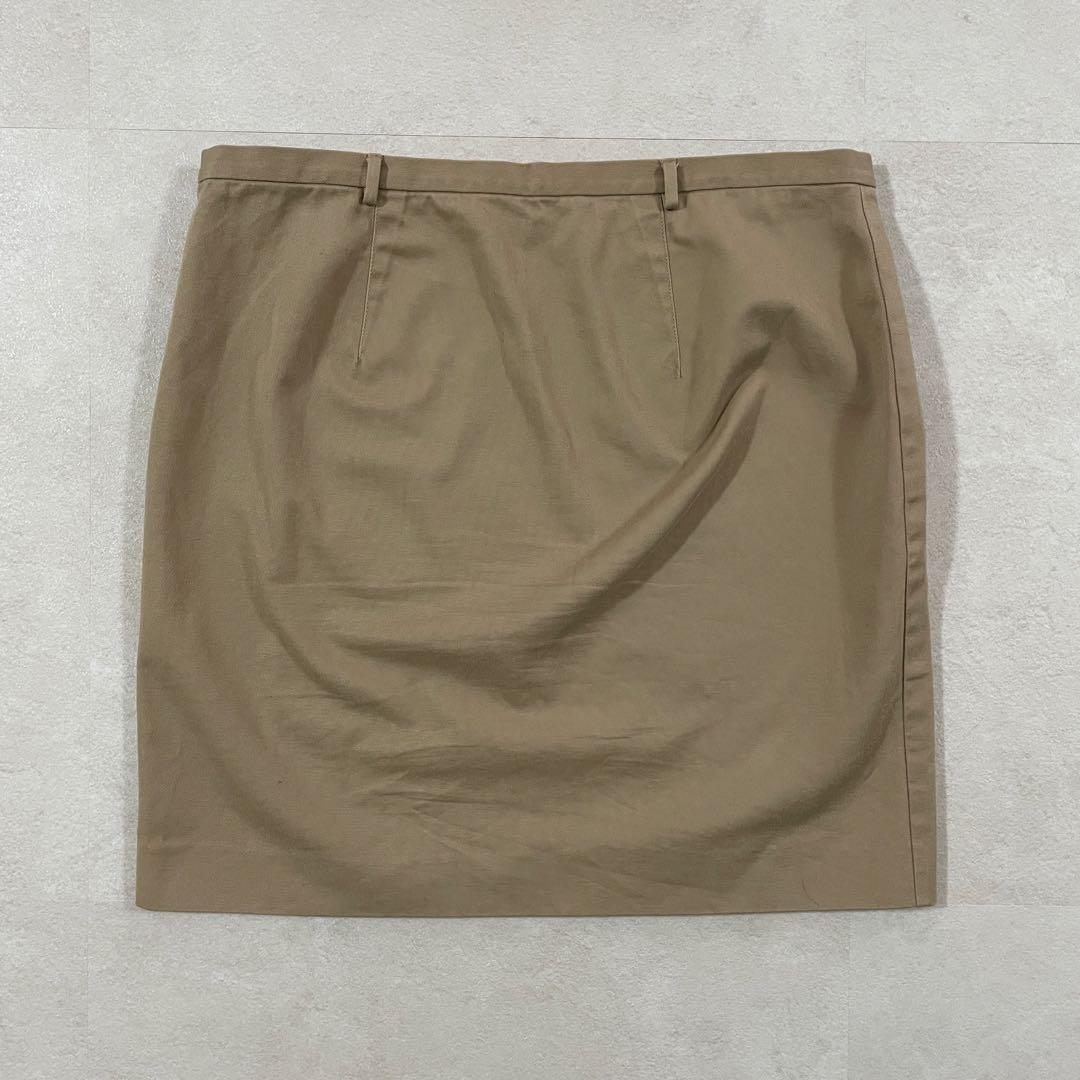 古着 RALPH LAUREN ひざ丈スカート ベージュ サイズ4