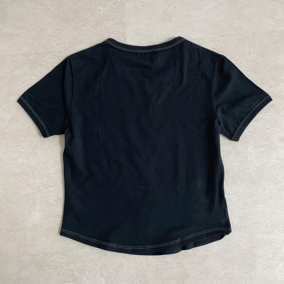 【美品】ARMANI JEANS 半袖Tシャツ サイズ8 ブラック
