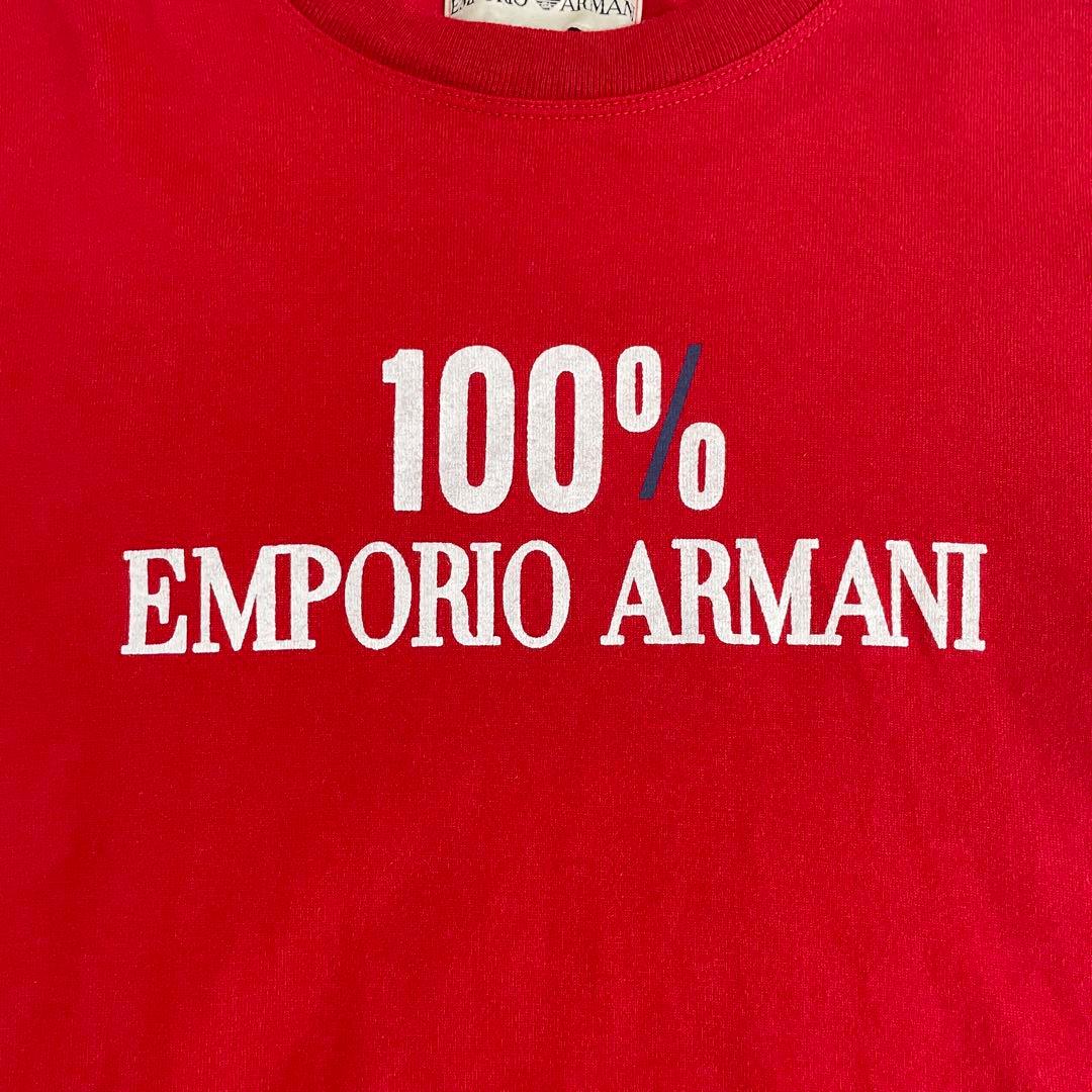 古着EMPORIO ARMANI Tシャツ サイズM レッド
