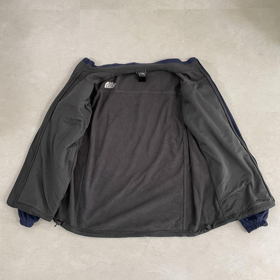 古着 THE NORTH FACE フリースジャケット サイズXL ネイビー