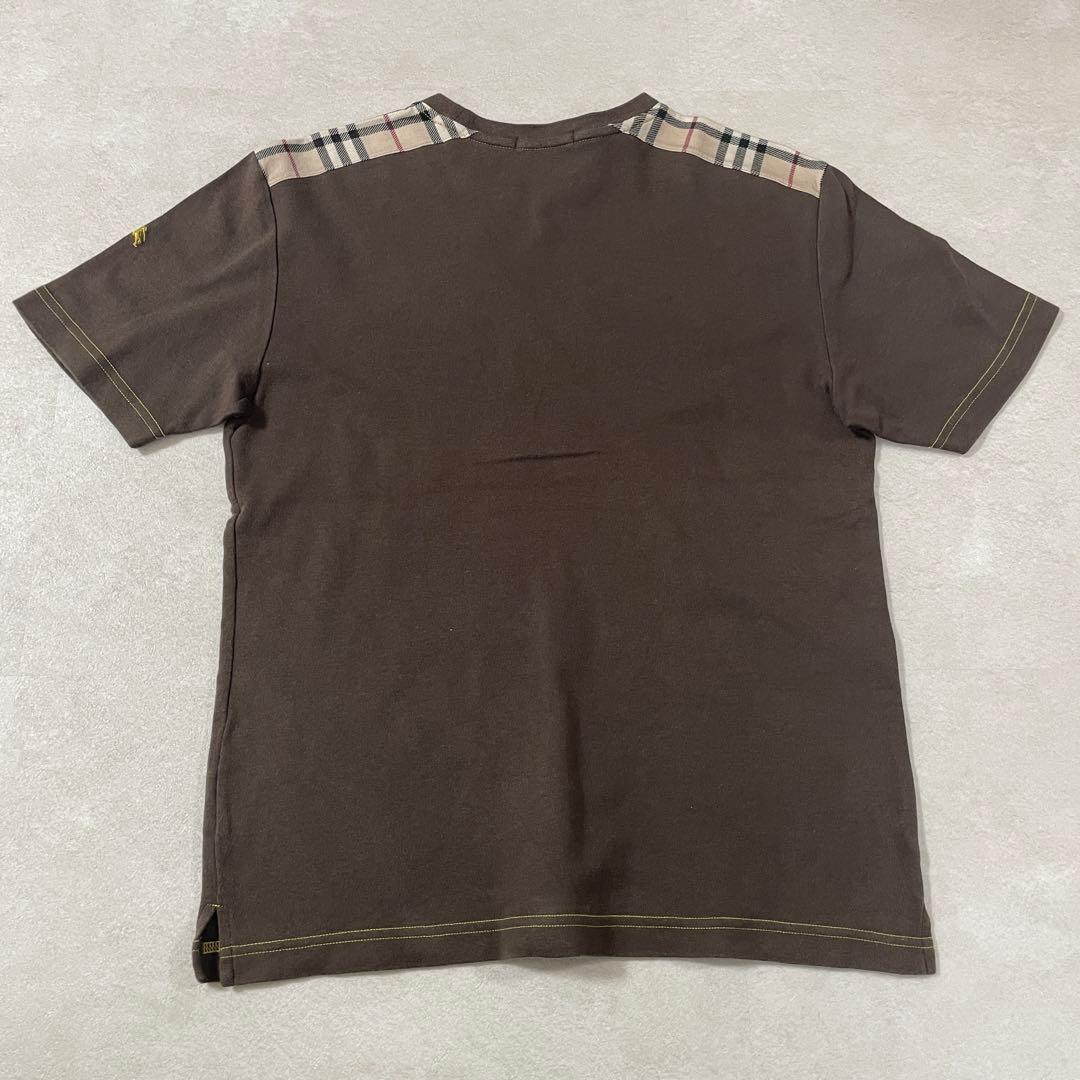 【美品】BURBERRY BLACK LABEL バーバリーチェック Tシャツ