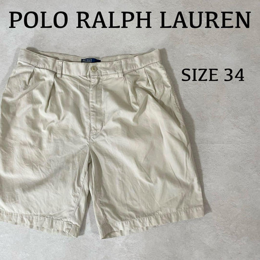 【美品】90s POLO RALPH LAUREN ハーフパンツ アイボリー