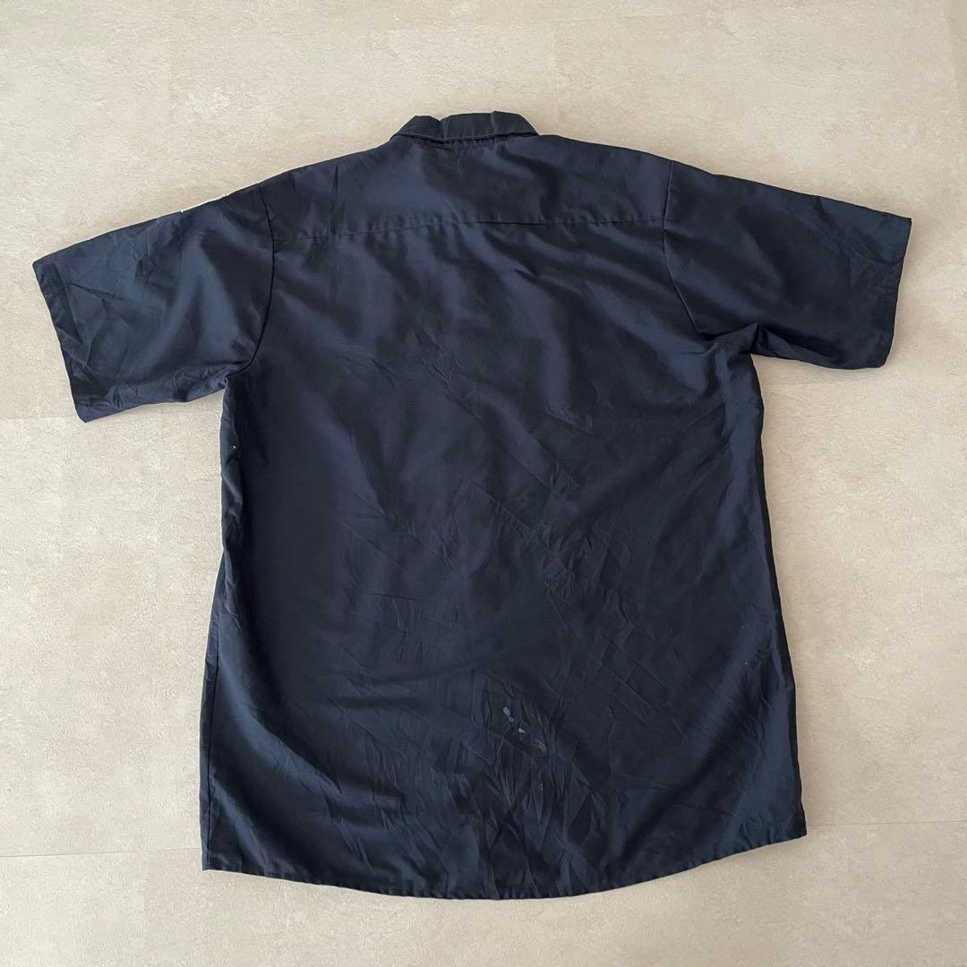 古着 RED KAP 半袖ワークシャツ Lサイズ ネイビー