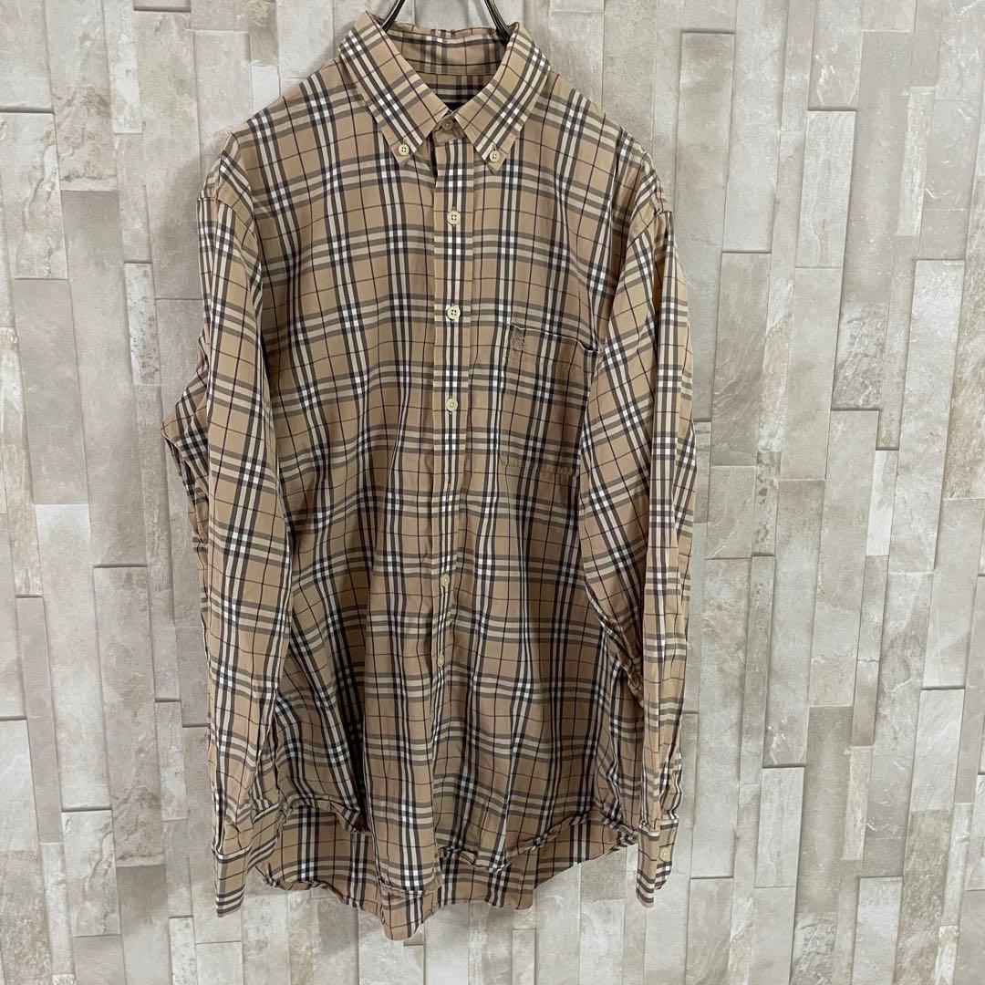 古着 BURBERRY LONDON 長袖シャツ サイズL バーバリーチェック