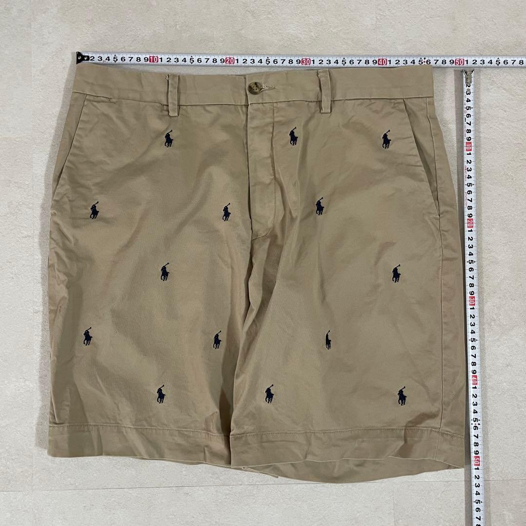 古着 POLO RALPH LAUREN ハーフパンツ ポニー刺繍 総柄 2XL