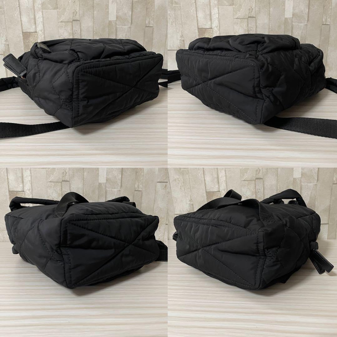 訳あり新品 MARC JACOBS バックパック キルティング 黒