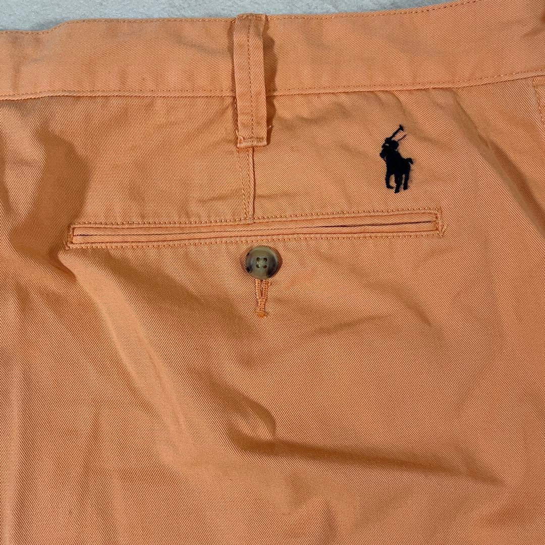 古着POLO RALPH LAUREN ハーフパンツ サイズ40 オレンジ