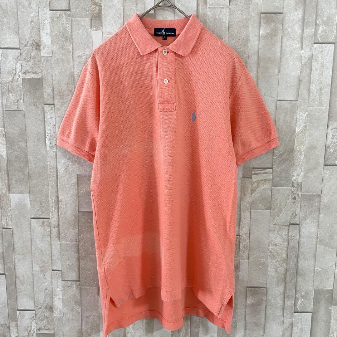 90s POLO RALPH LAUREN 半袖ポロシャツ サイズS ピンク