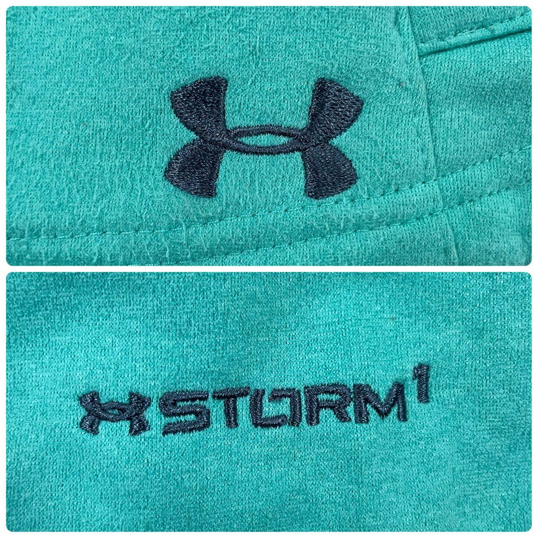 古着 UNDER ARMOUR フリースジャケット STORM グリーン XL
