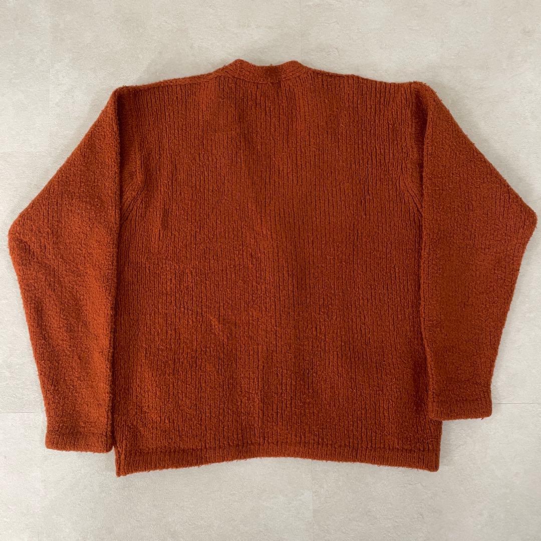 【美品】Paul Smith ニット 長袖カーディガン 日本製 L オレンジ