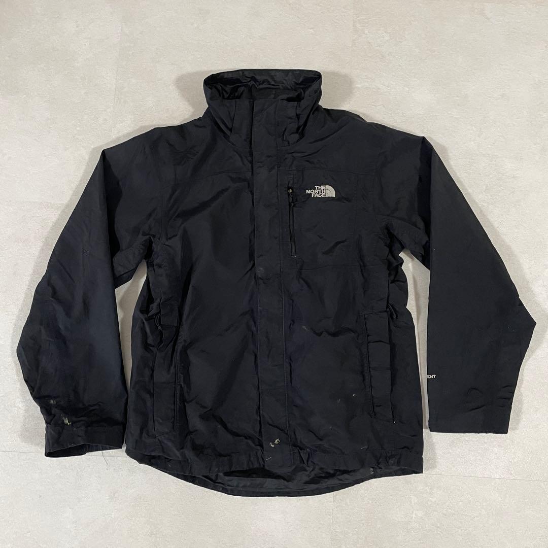 古着 THE NORTH FACE ナイロンジャケット HYVENT 黒色 M