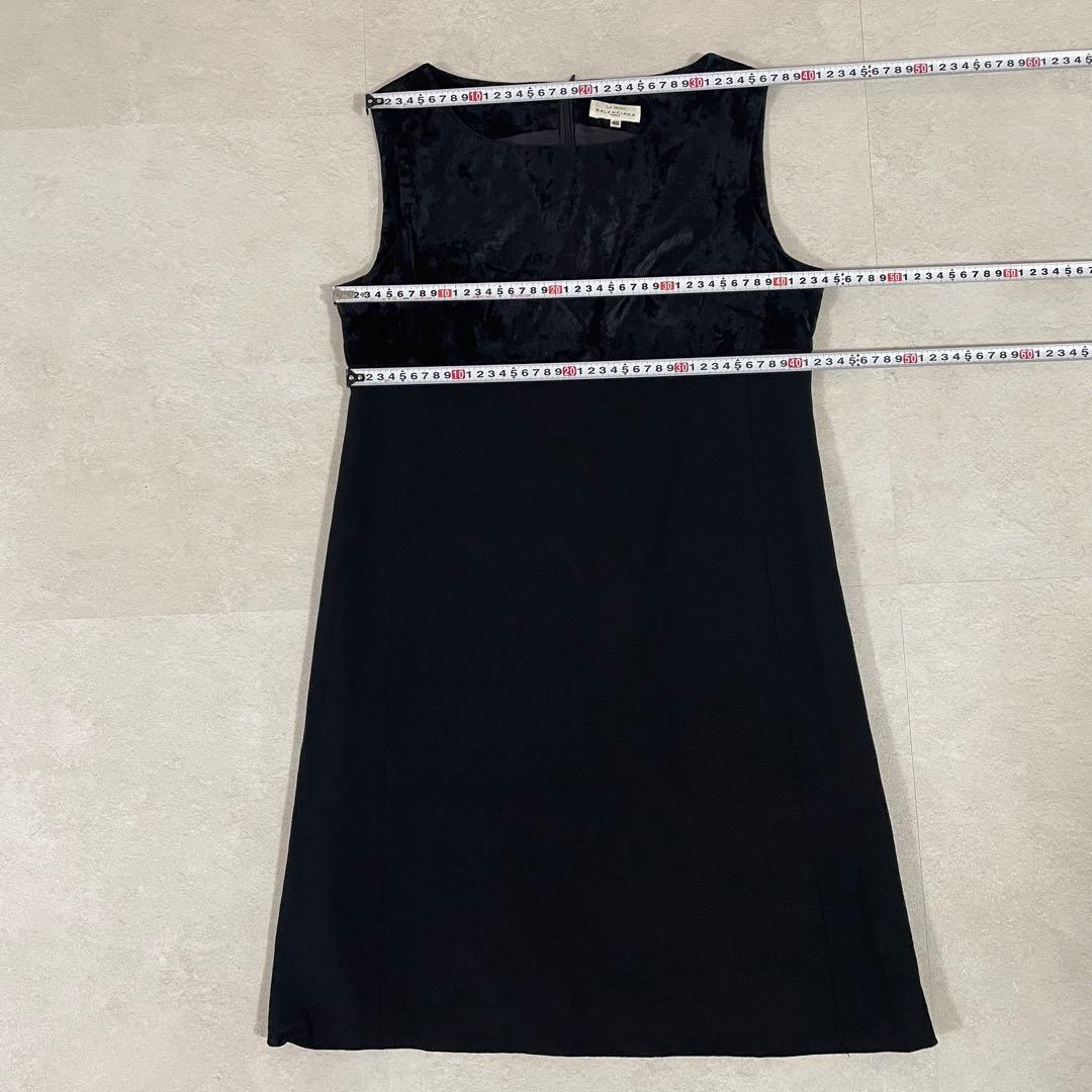 【美品】BALENCIAGA ノースリーブワンピース 日本製 40 ブラック