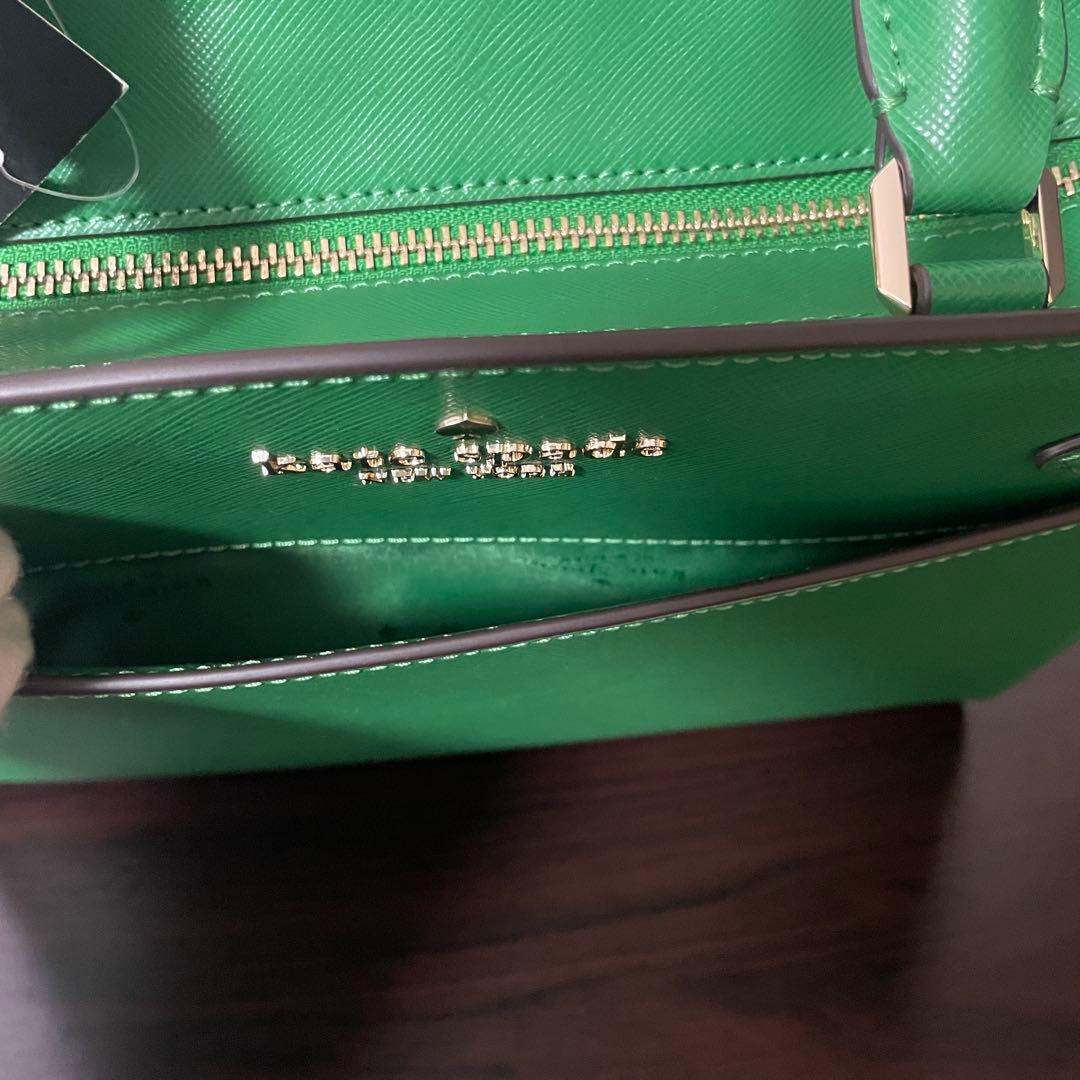 訳あり新品 kate spade ハンドバッグ 2way グリーン