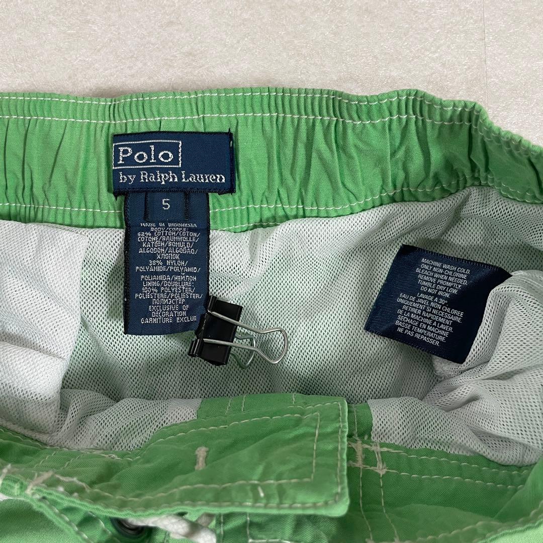【美品】POLO RALPH LAUREN スイムショーツ サイズ5 グリーン