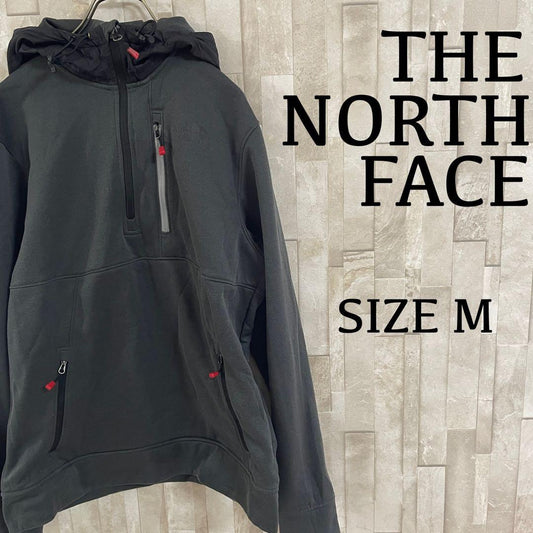 古着 THE NORTH FACE ハーフジップパーカー ブラック Mサイズ