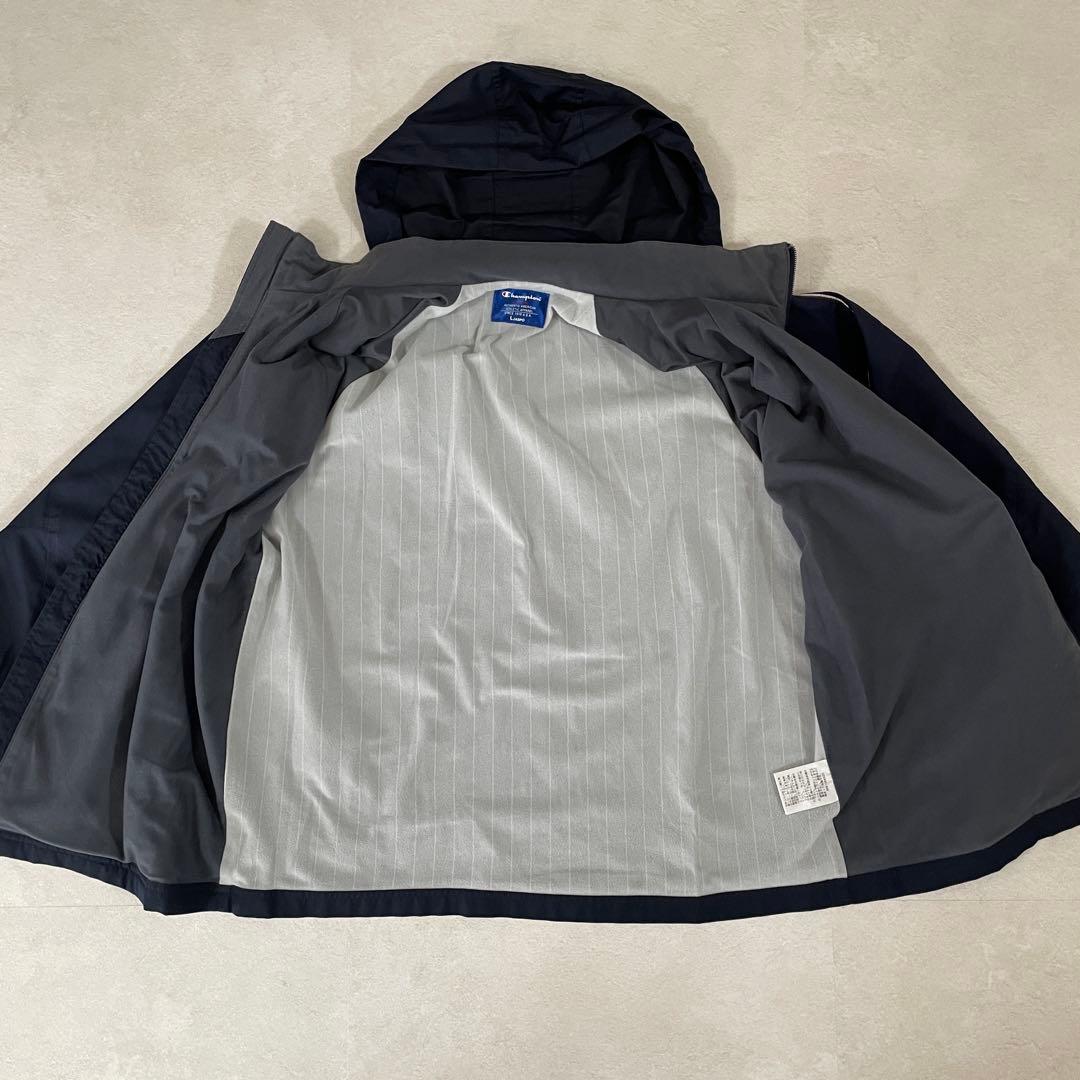 【美品】Champion ジャケット サイズL ネイビー
