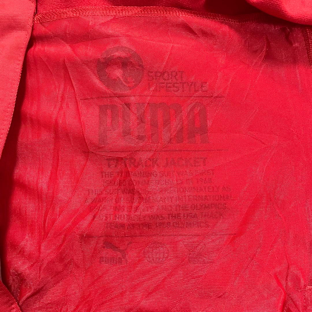 古着 PUMA トラックジャケット XL レッド×ホワイト