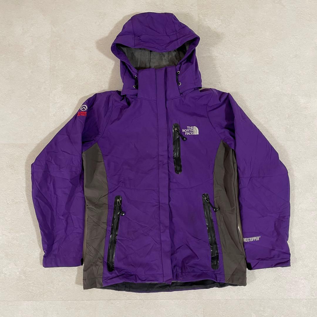 古着 THE NORTH FACE マウンテンパーカー サミットシリーズ 紫色