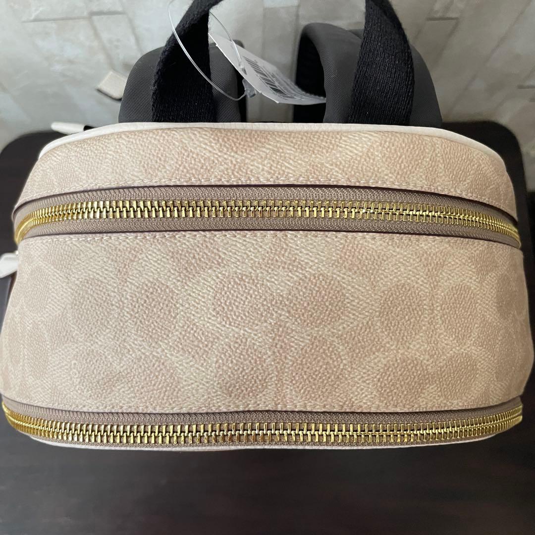 訳あり新品 COACH リュック CZ176 ベージュ系