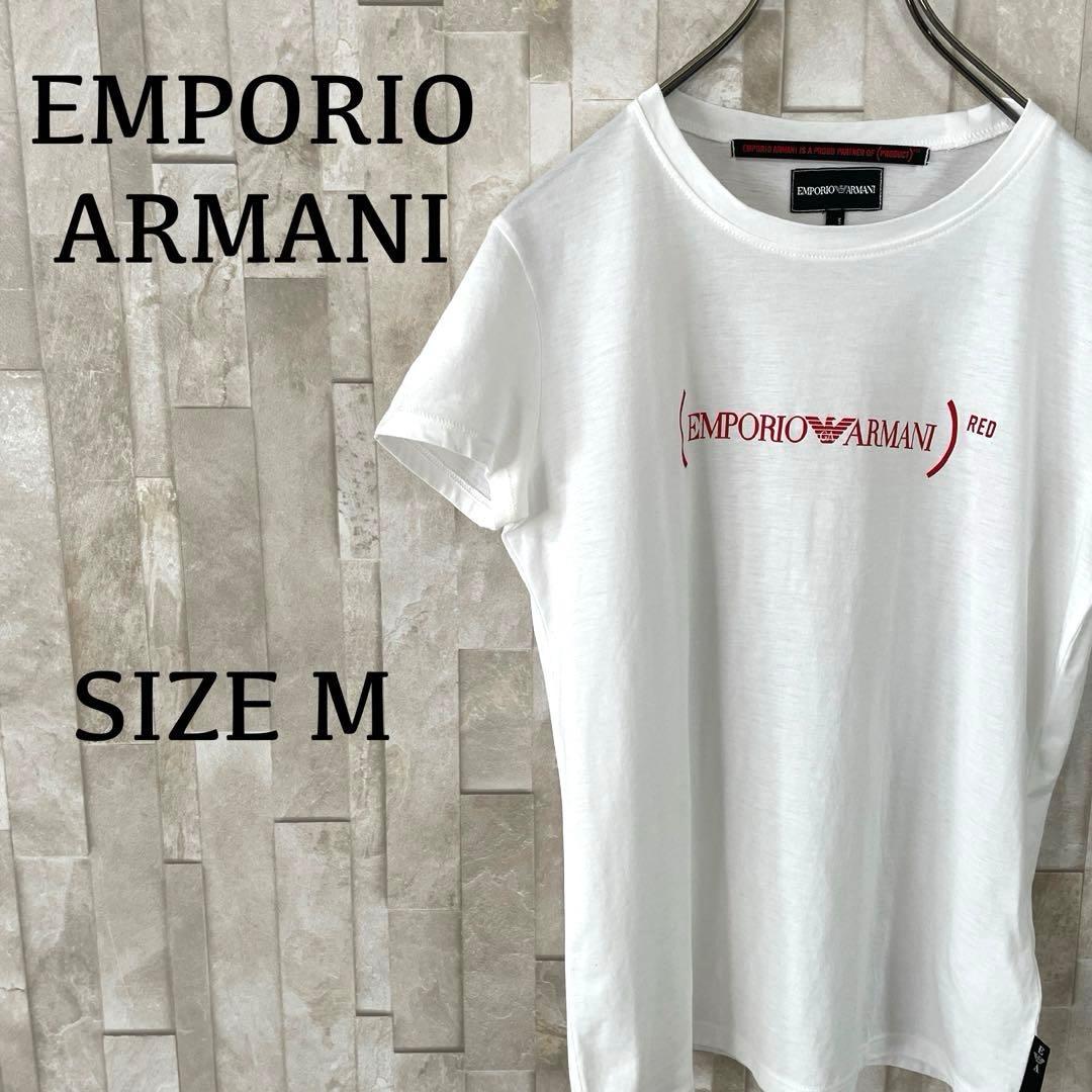 【美品】古着 EMPORIO ARMANI 半袖Tシャツ Mサイズ ホワイト