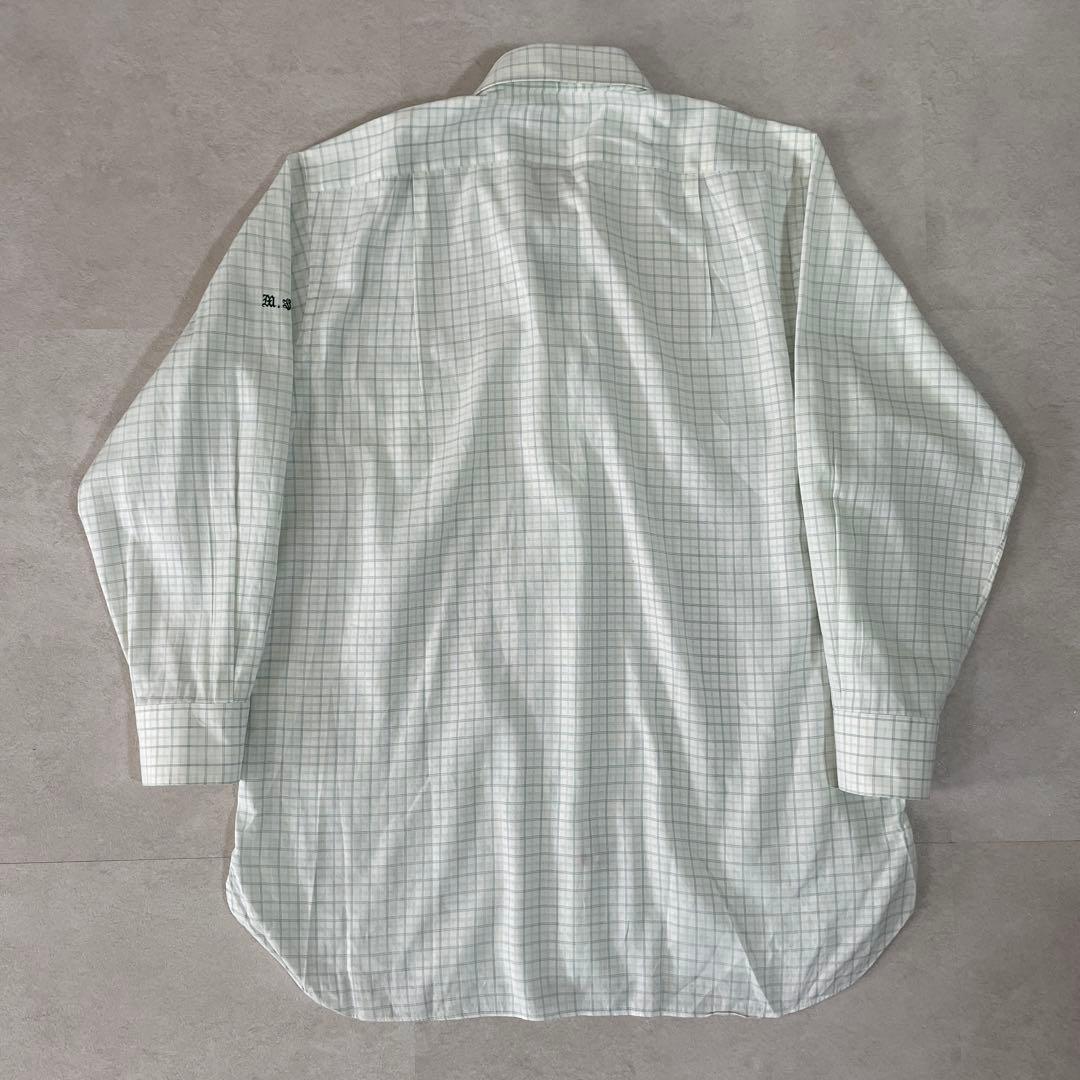 古着 BURBERRY LONDON 長袖シャツ 刺繍入り チェック柄