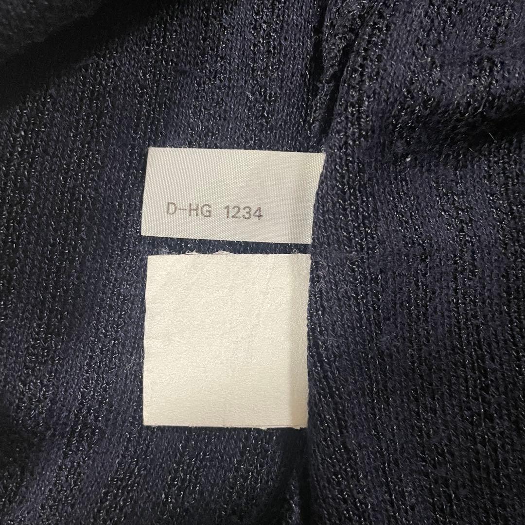 【美品】FENDI 半袖ニットシャツ サイズ42 ネイビー