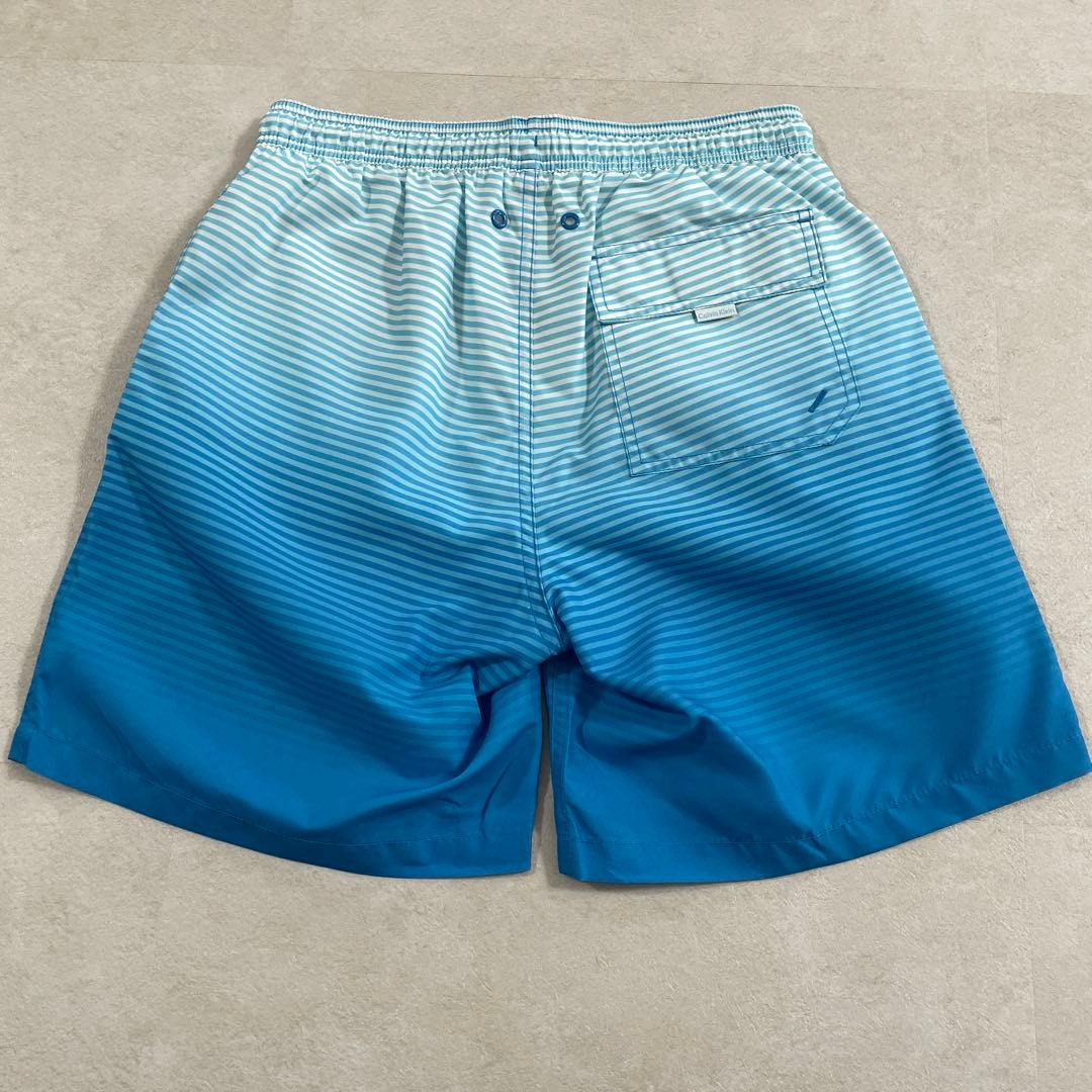 【新品未使用タグ付】Calvin Klein スイムショーツ ブルー Sサイズ
