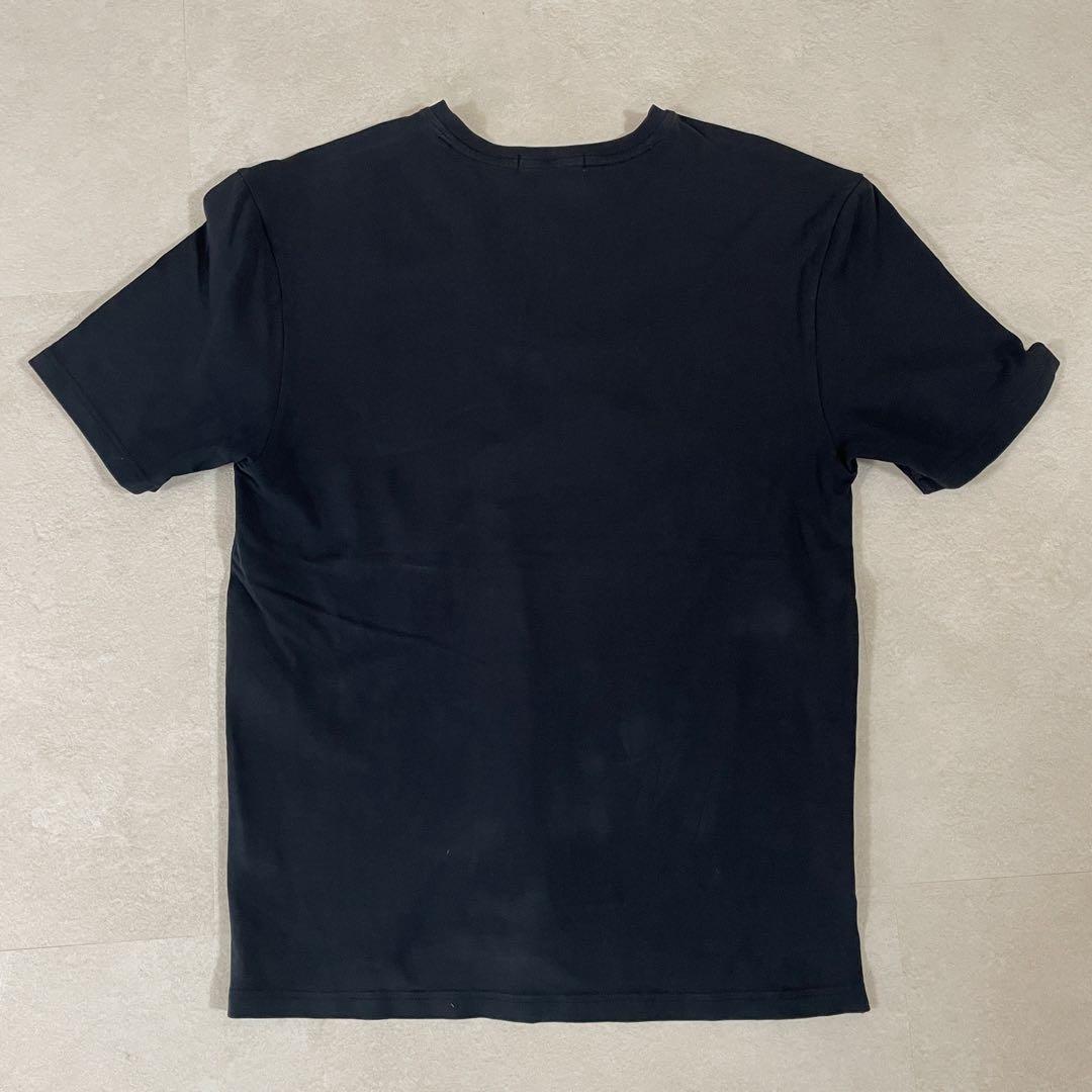 【美品】BURBERRY BLACK LABEL半袖Tシャツ Vネック 2 黒
