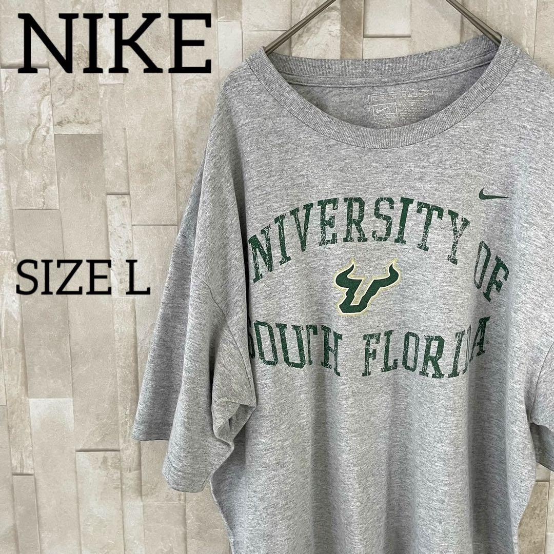 【美品】USA古着 NIKE 半袖Tシャツ Lサイズ 南フロリダ大学