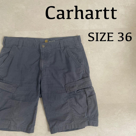 古着 carhartt ハーフパンツ サイズ36 ネイビー