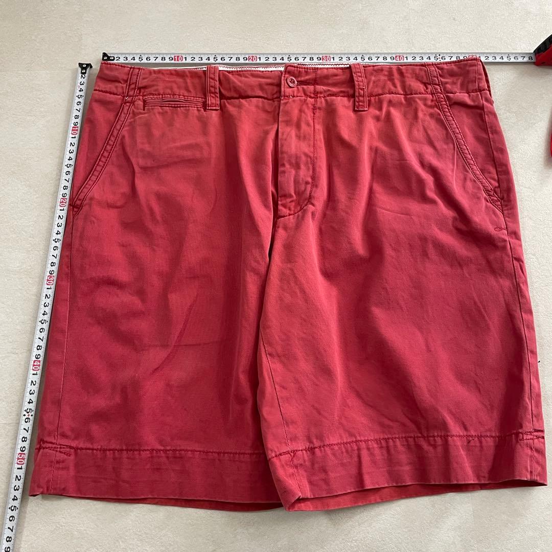 90s POLO RALPH LAUREN ハーフパンツ サイズ38 レッド