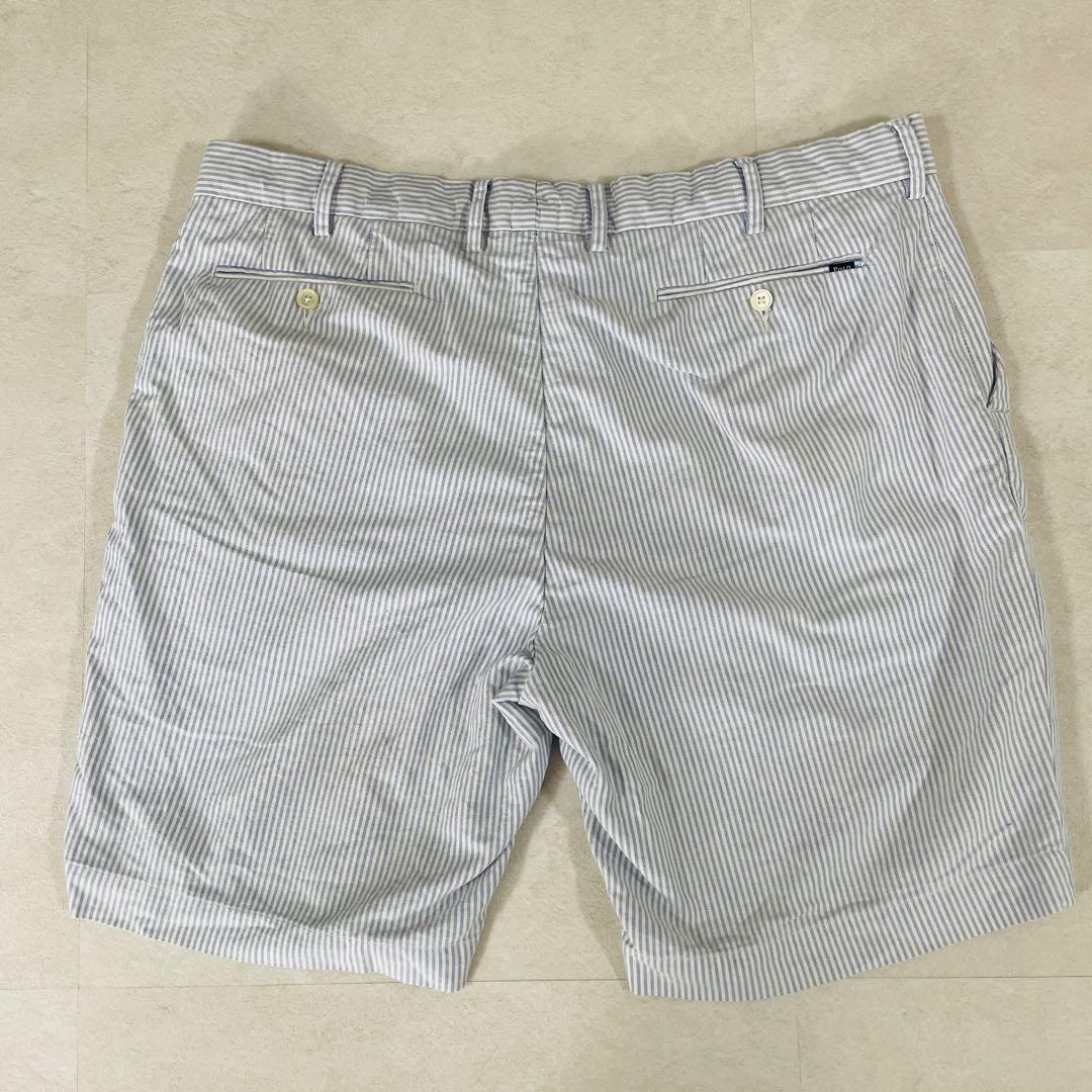 古着POLO RALPH LAUREN ハーフパンツ サイズ38 ストライプ柄