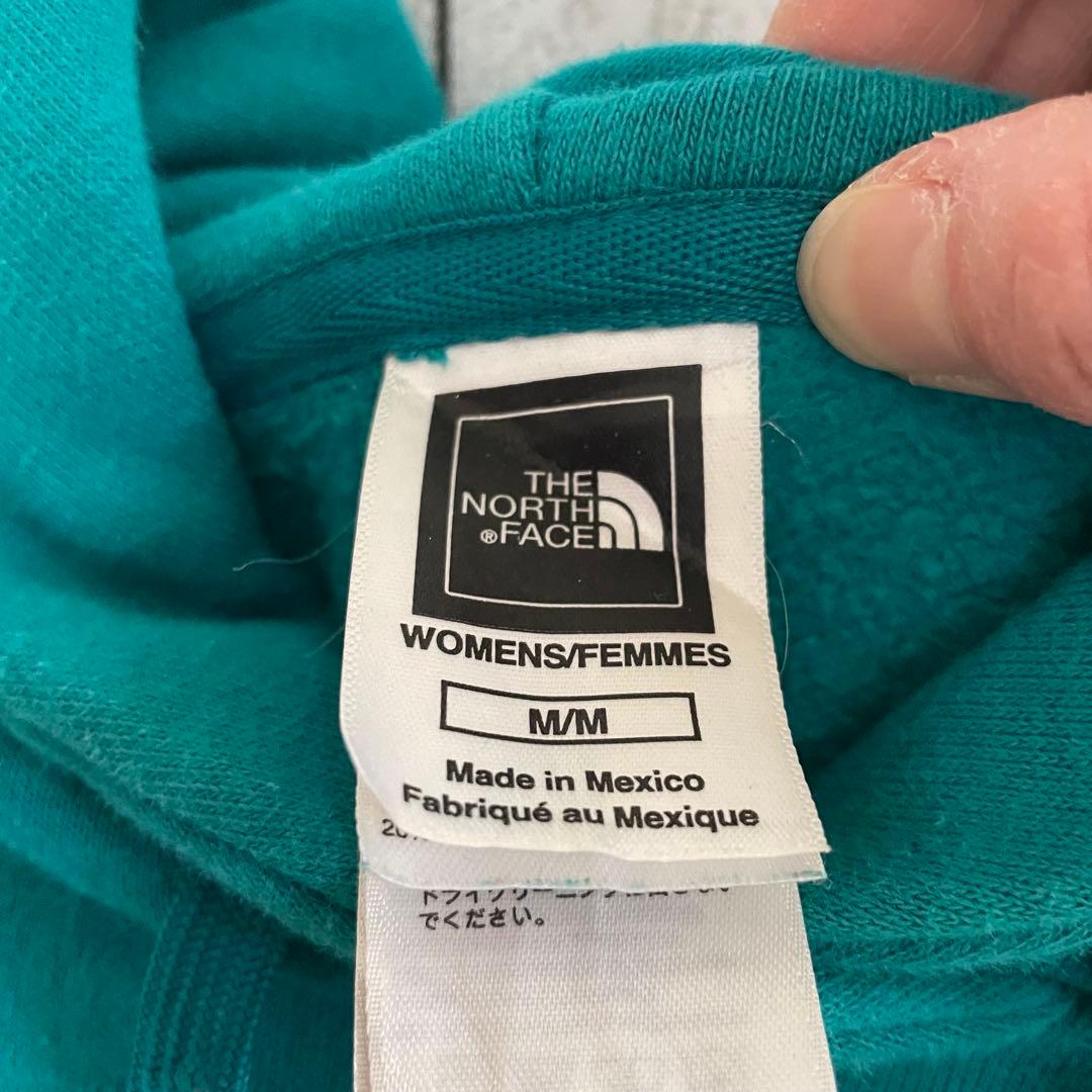 【美品】THE NORTH FACE 長袖パーカー Mサイズ ターコイズブルー