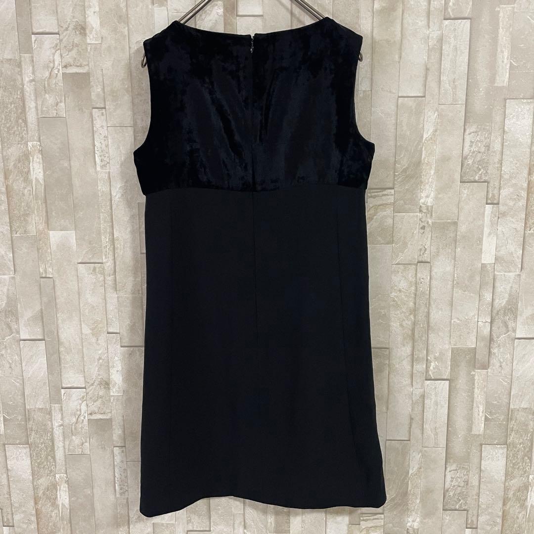 【美品】BALENCIAGA ノースリーブワンピース 日本製 40 ブラック