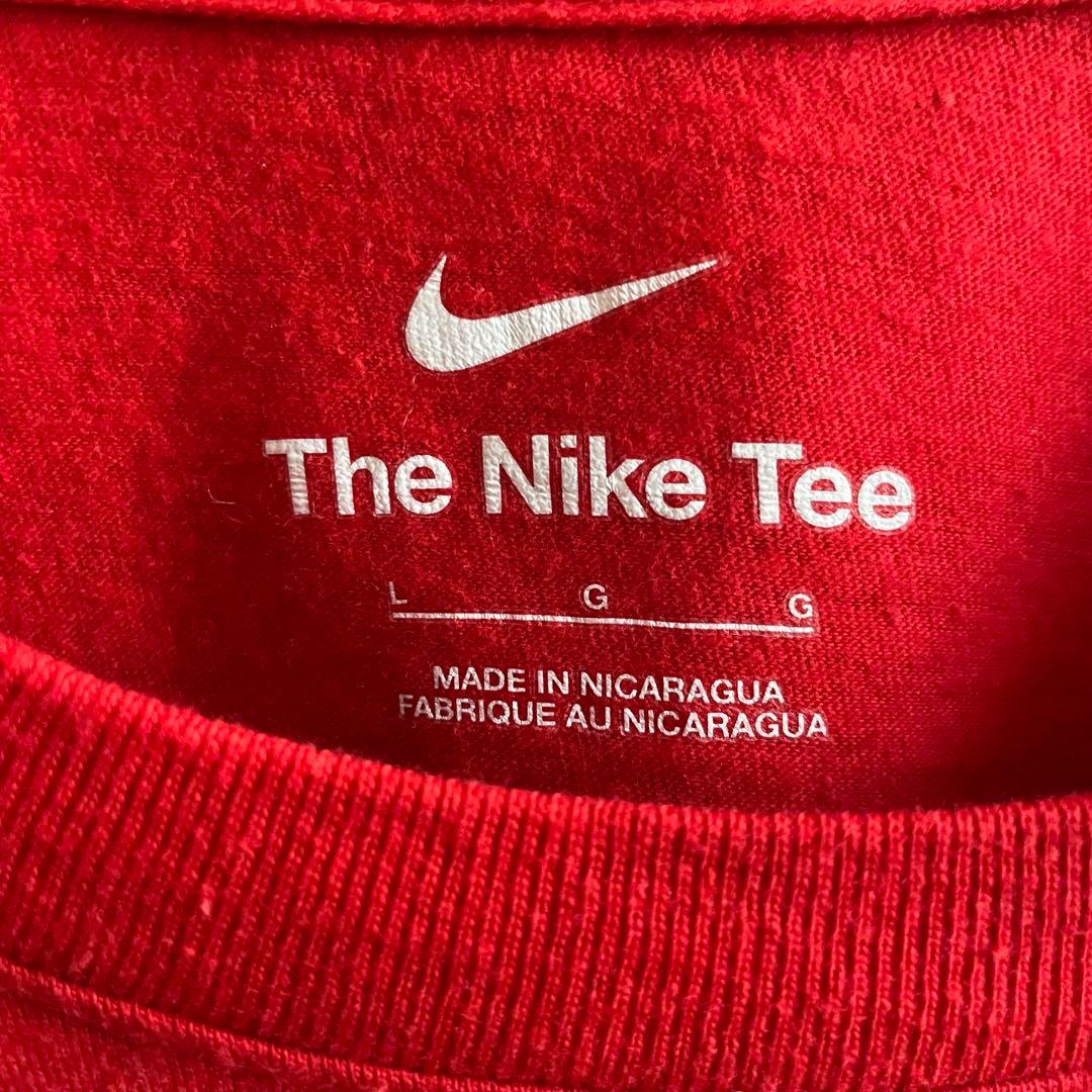USA古着 NIKE カレッジTシャツ Lレッド The Nike Tee